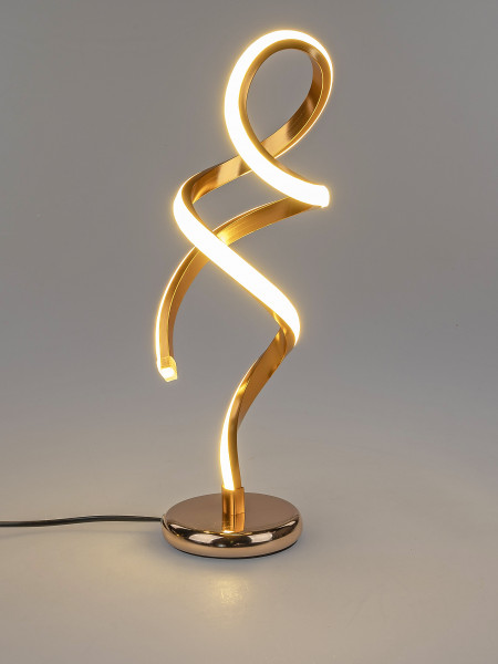 Wunderschöne LED Tischlampe Lampe Tischleuchte mit LED Lichtband 13x44 cm