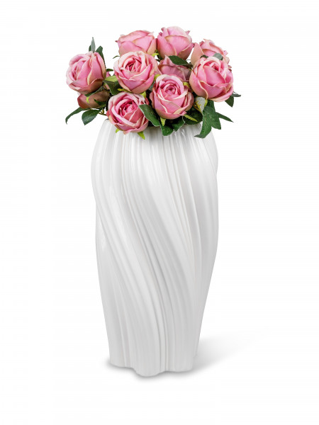 Modern decoration vase flower vase table vase ceramic vase white height 38 cm