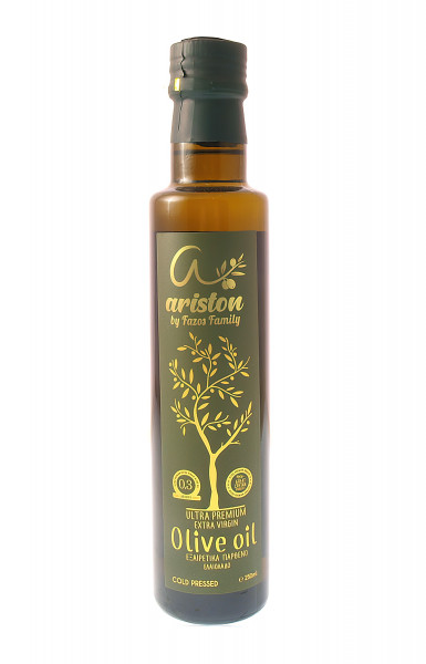 Ariston Ultra Premium Natives Olivenöl Extra Kaltgepresst direkt aus Kreta 250 ml
