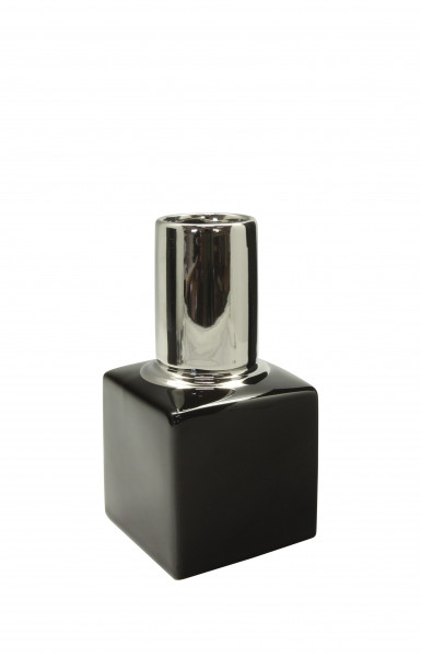 Modern deco vase flower vase table vase ceramic vase in the form of a nail polish 10x18 cm black - nail polish