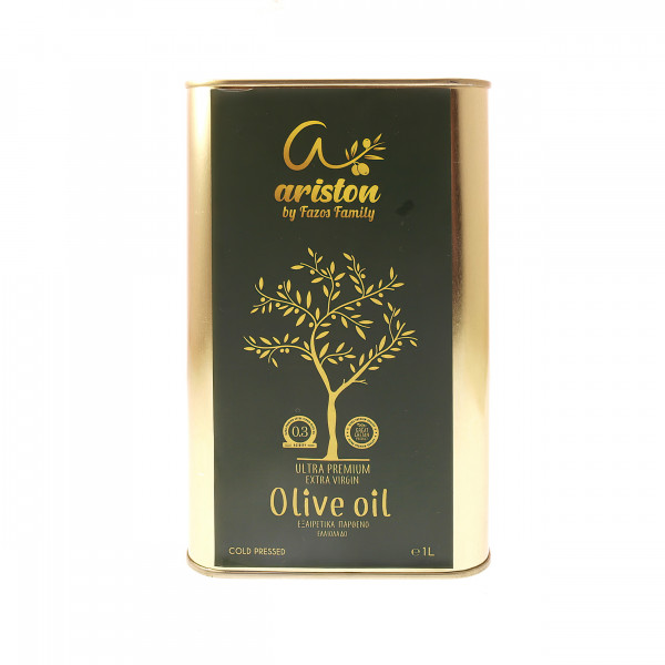 Ariston Ultra Premium Natives Olivenöl Extra Kaltgepresst direkt aus Kreta 1 Liter