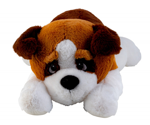 Giant plush dog cuddly bear XXL 80 cm long plush dog cuddly toy velvety soft - to love