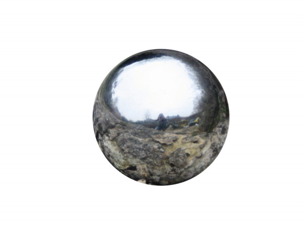 Modern decorative ball silver stainless steel diameter 25 cm