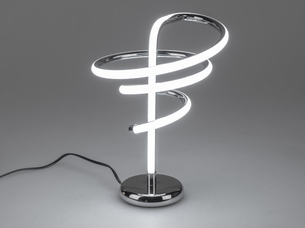 Wunderschöne LED Tischlampe Lampe Tischleuchte mit LED Lichtband 24x42 cm