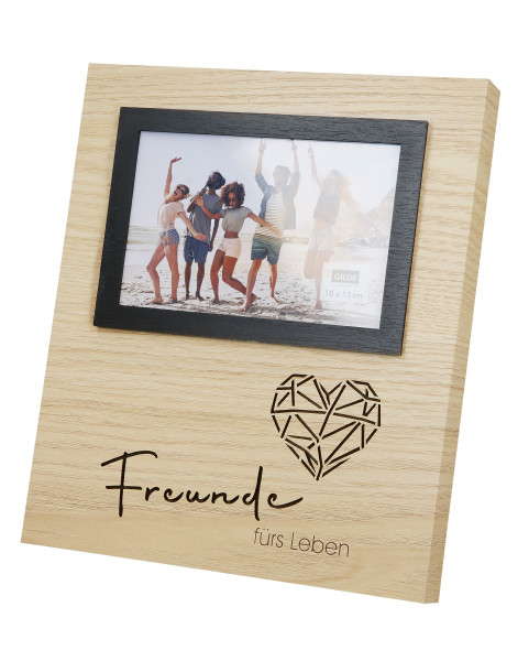 Modern picture frame made of MDF wood including LED lighting (friends)