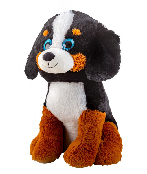 Giant plush dog cuddly bear XXL 70 cm tall plush dog cuddly toy velvety soft - to love