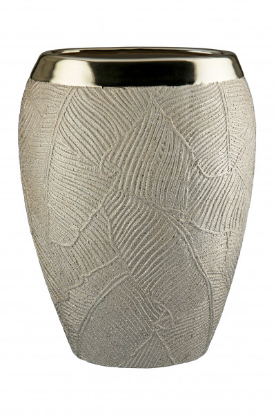Modern decorative vase flower vase table vase ceramic vase gold 20x27 cm