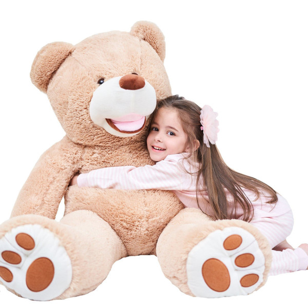 Giant teddy bear cuddly bear 130 cm XXL plush bear cuddly toy velvety soft (130 cm)