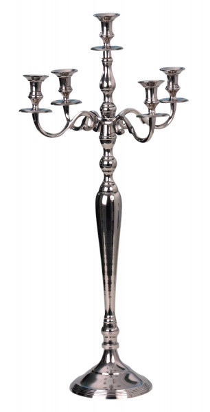 5-arm candleholder candlestick 80 cm silver candelabra