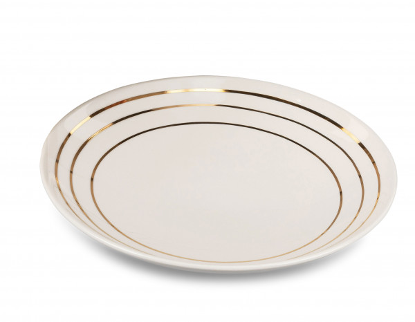 Modern decorative bowl fruit bowl ceramic bowl beige diameter 30 cm