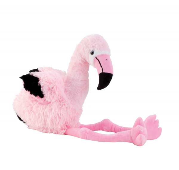 Flamingo cuddly toy plush toy 58 cm tall and velvety soft
