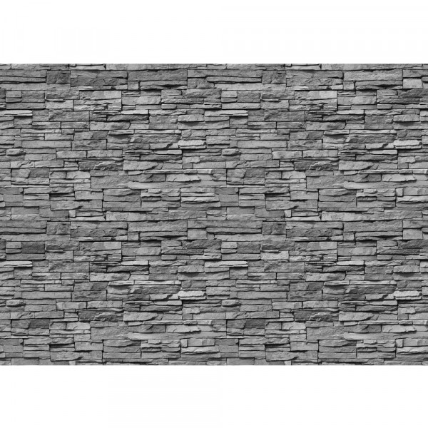 Vlies Fototapete Asian Stone Wall 2 - anreihbar Steinwand Tapete Steinoptik Stein Steine Wand Wall