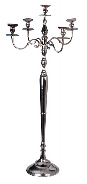 5-arm candleholder candle holder silver candelabra 150cm