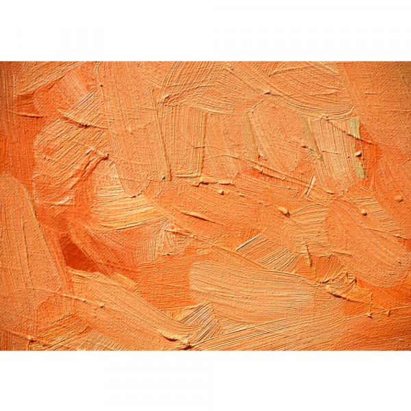 Vlies Fototapete Wall of orange shades Kunst Tapete Wand Spachtel Hintergrund farbige Wand orange