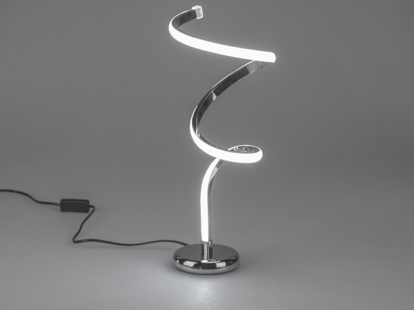 Wunderschöne LED Tischlampe Lampe Tischleuchte mit LED Lichtband 18x40 cm