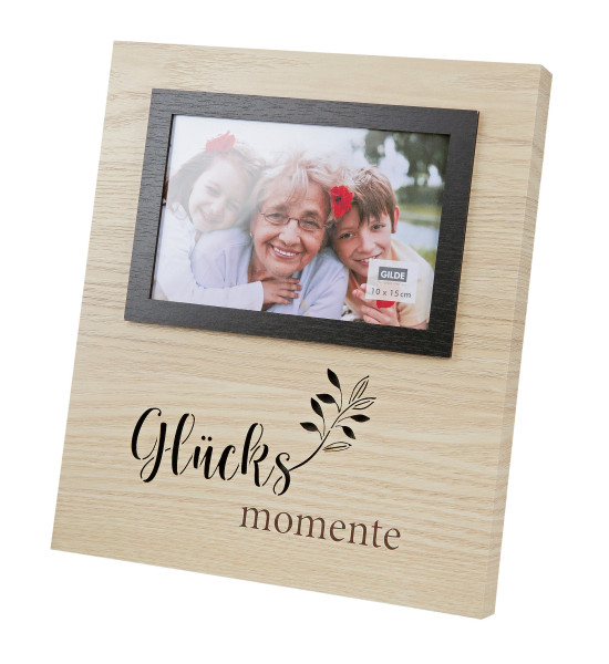 Modern picture frame made of MDF wood including LED lighting (moments of happiness)