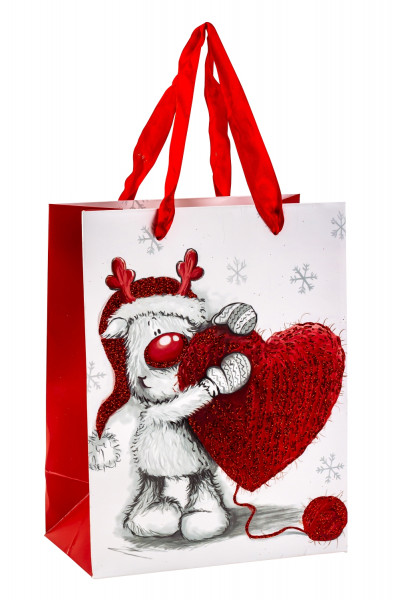 Modern gift bags Christmas Merry Christmas in a set of 4 dimensions 18x23x10cm