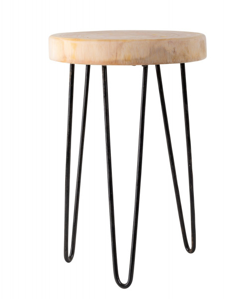 Rustic solid wood side table tree pulley with bark wooden table stool made of tree slice coffee table