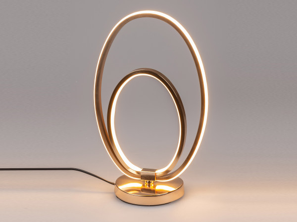 Beautiful LED table lamp lamp table lamp with LED light band for bedroom, living room or dining room 24x38 cm