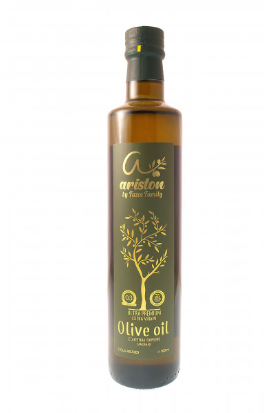 Ariston Ultra Premium Natives Olivenöl Extra Kaltgepresst direkt aus Kreta 500 ml