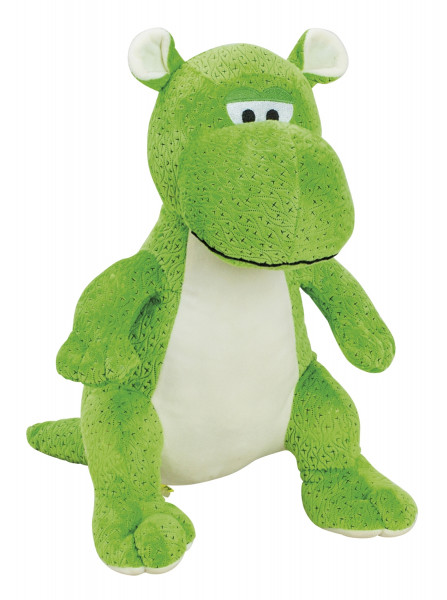 Plush toy dinosaur dragon cuddly toy green 35 cm tall and velvety soft