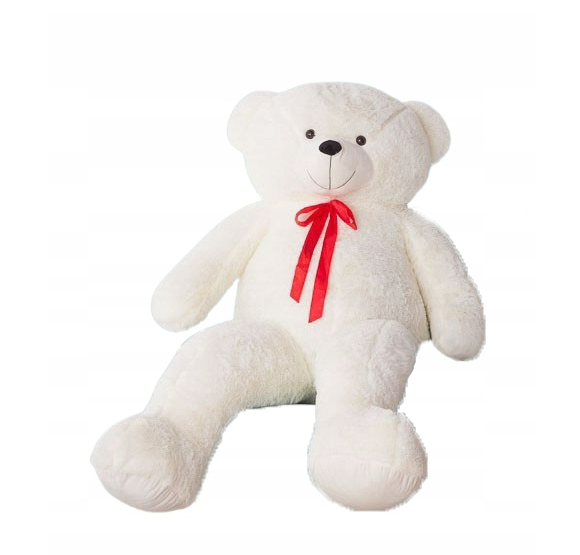 Giant teddy bear cuddly bear white 140 cm XXL plush bear cuddly toy velvety soft