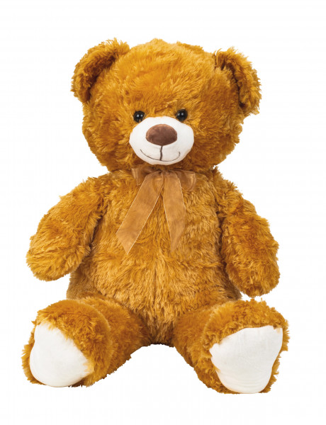 Teddybär Kuschelbär braun XL 100 cm groß Plüschbär Kuscheltier samtig weich